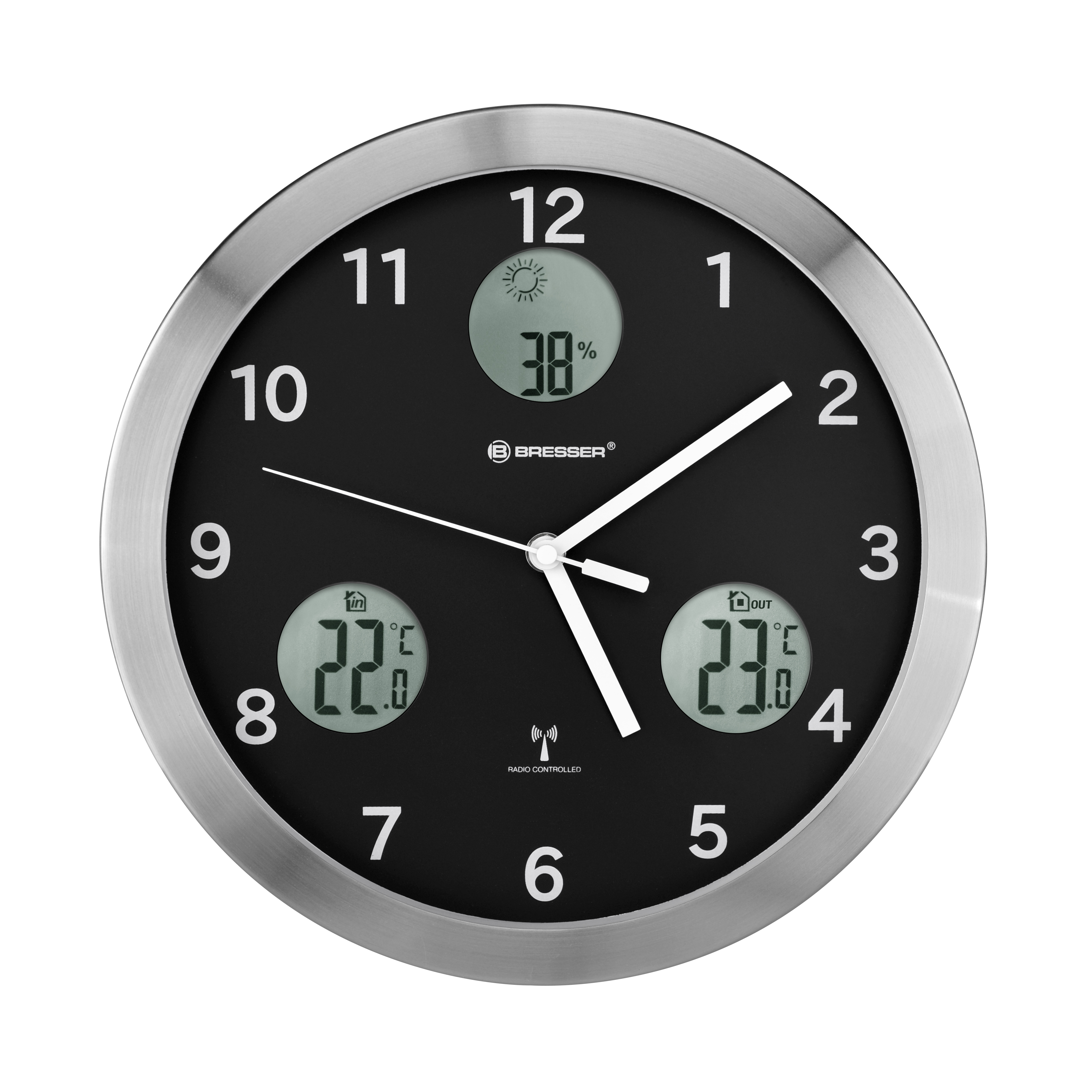 Reloj de Baño BRESSER MyTime Termo/Higro - gris