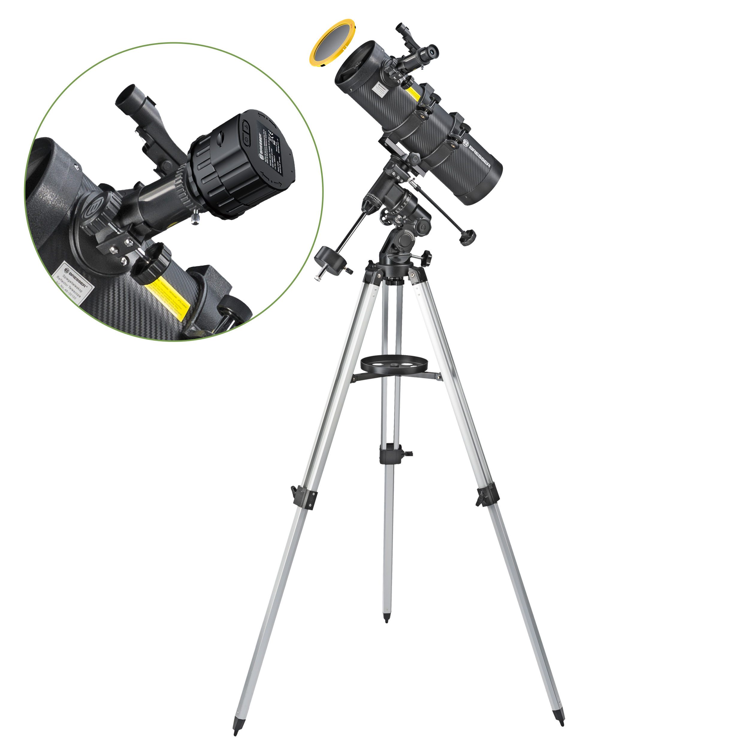 BRESSER Spica Plus EQ Set de telescopio incl. cámara ocular Wi-Fi