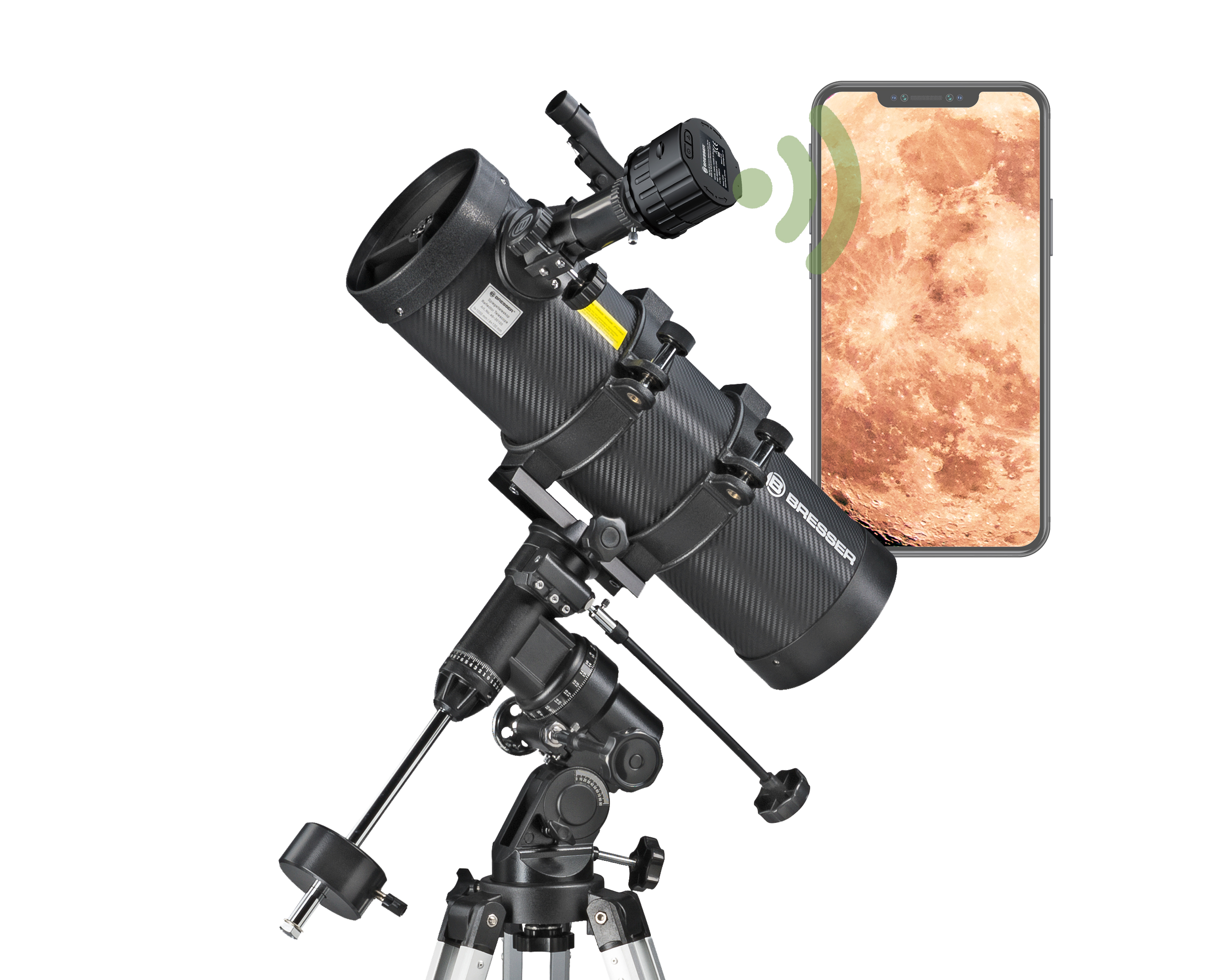 BRESSER Spica Plus EQ Set de telescopio incl. cámara ocular Wi-Fi