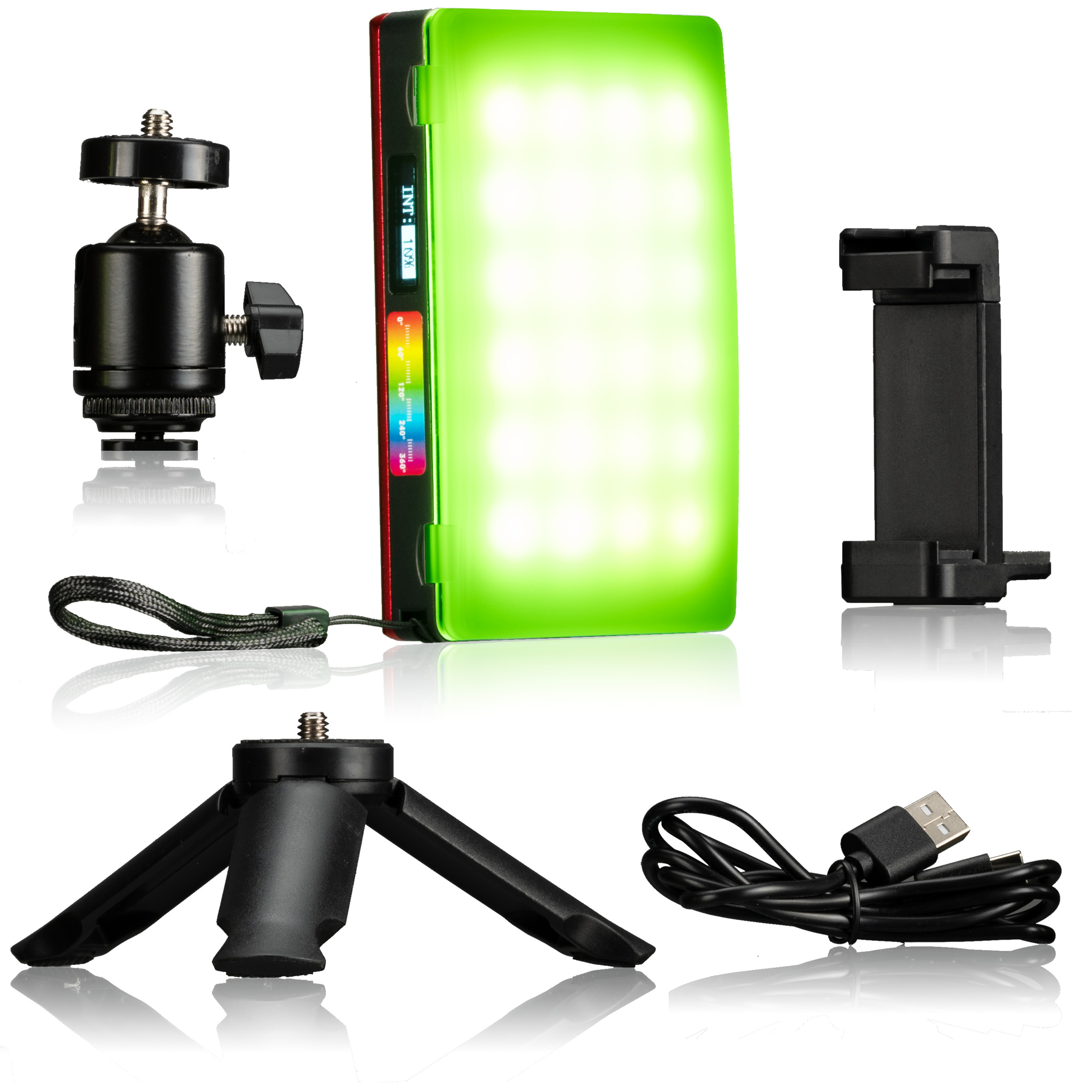 Luz LED de bolsillo BRESSER BR-96RGB