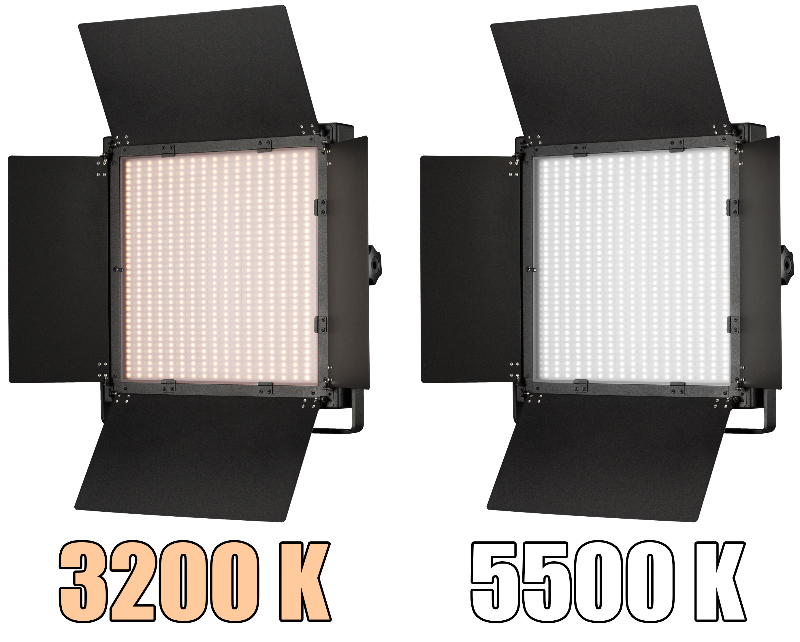 BRESSER LED LS-600A Lámpara de Estudio Bi-Color 37,5W/5.600LUX 