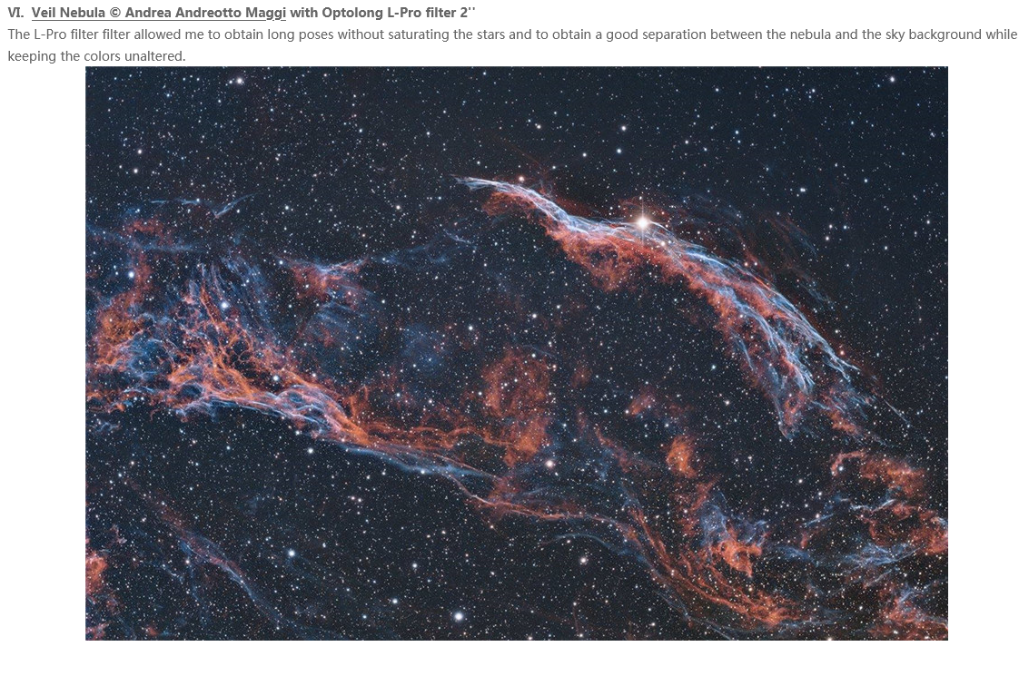 EXPLORE SCIENTIFIC OPTOLONG 1.25" L-Pro Filtro anticontaminación Lumínica de Cielo Profundo