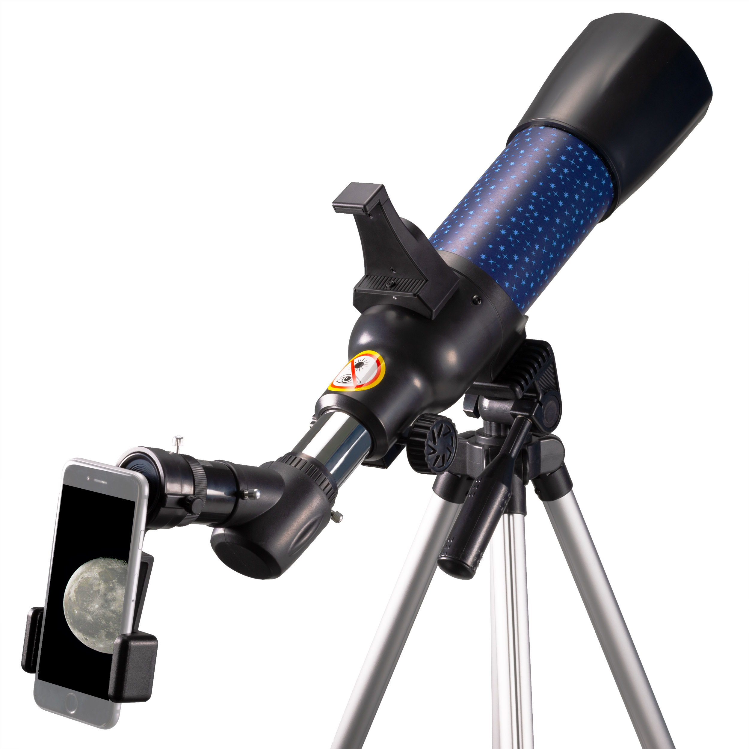Telescopio para niños y principiantes lunares, distancia focal de 360 mm,  telescopio infantil refractor para explorar la luna y sus cráteres,  telescopio portátil para niños y principiantes